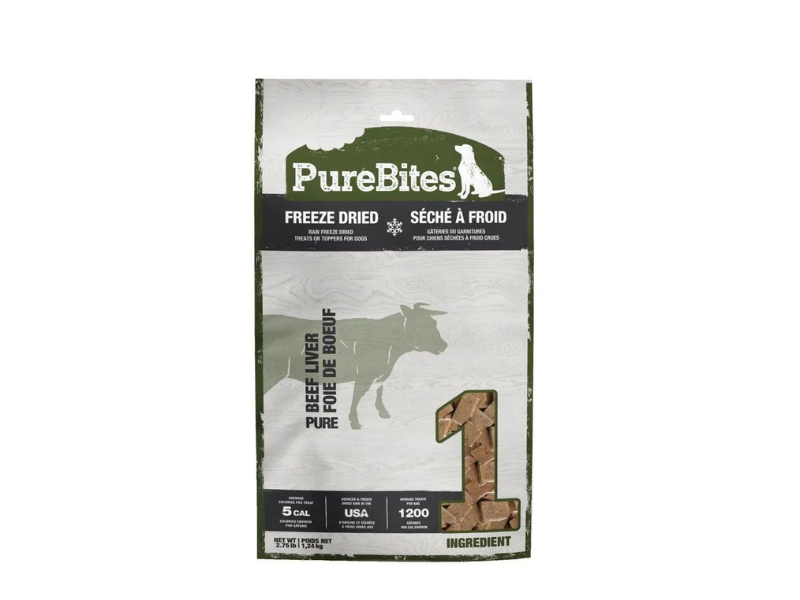 PUREBITES® FOIE DE BOEUF GÂTERIE SÉCHÉES À FROID POUR CHIEN 57 GM