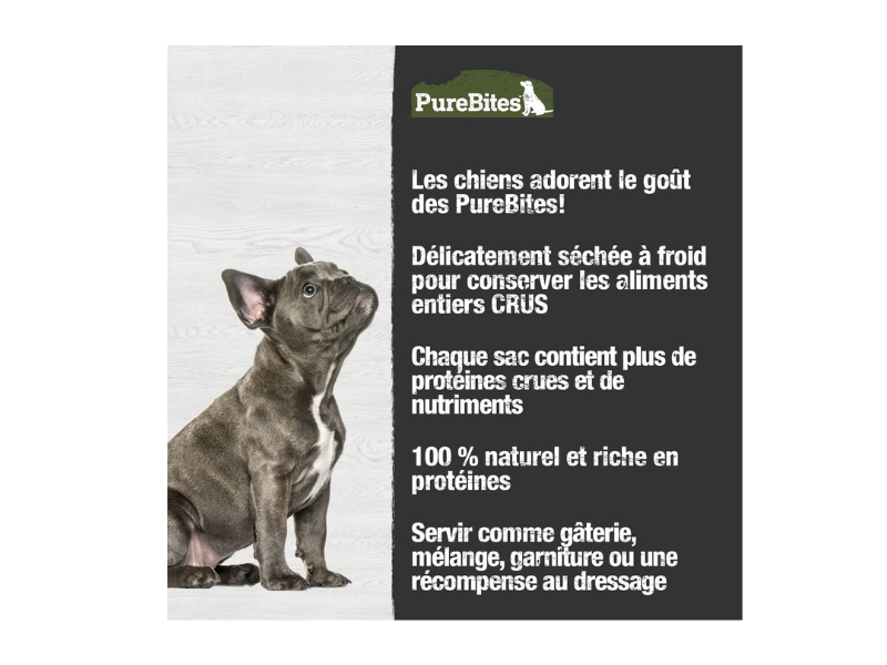 PUREBITES® FOIE DE BOEUF GÂTERIE SÉCHÉES À FROID POUR CHIEN 57 GM